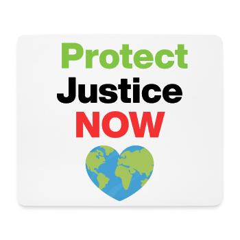 Protéger la justice – Agissez maintenant, écologique, environnemental - Tapis de souris (format paysage) - blanc - Devant