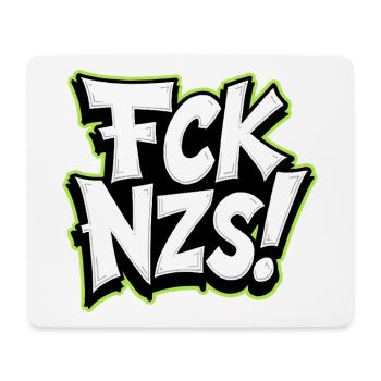 FCK NZS Statement gegen Rassismus - Mousepad (Querformat) - Weiß - Vorne