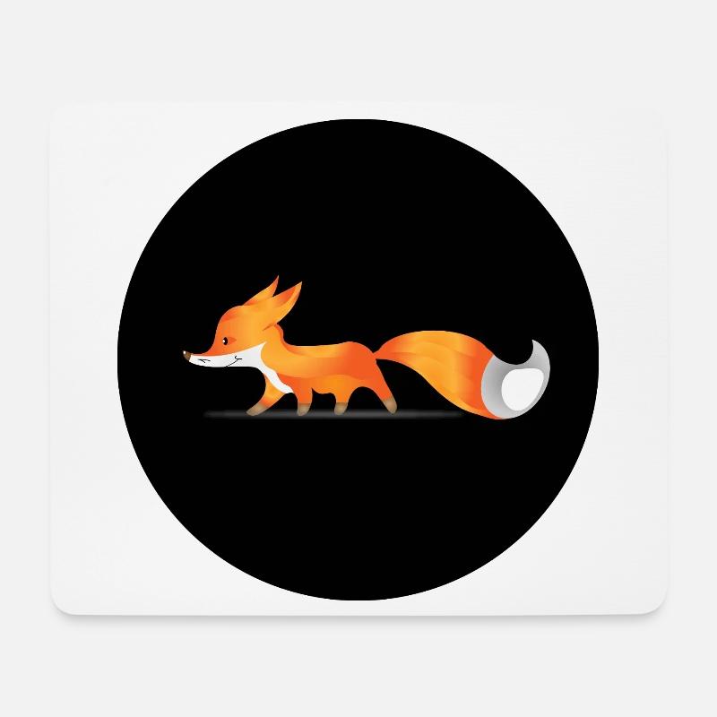 Fuchs - Mousepad (Querformat) - Weiß