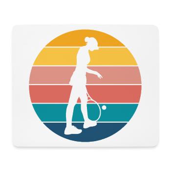 tennis - Tapis de souris (format paysage) - blanc - Devant