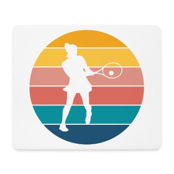 tennis - Tapis de souris (format paysage) - blanc - Devant