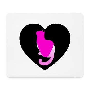 Cat - Mouse Pad (horizontal) - white - Front