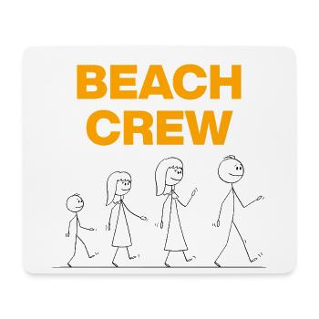 Équipe de plage, ambiances vacances en famille - Tapis de souris (format paysage) - blanc - Devant
