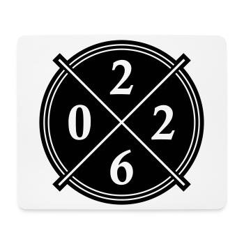 2026 Jahr Symbol - Mousepad (Querformat) - Weiß - Vorne