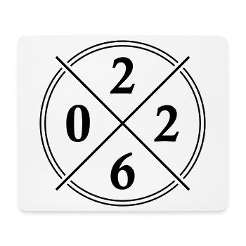 2026 Symbol - Mouse Pad (horizontal) - white - Front