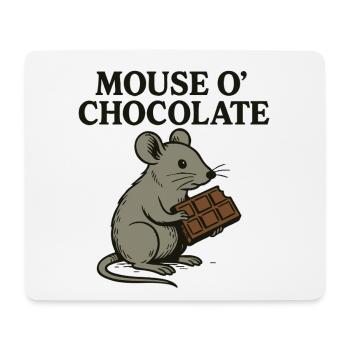 Mouse o'Chocolate Pun Mouse Chocolate - Mouse Pad (horizontal) - white - Front