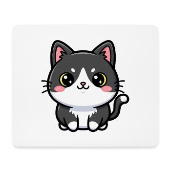 Chibi Cat Charm - Mouse Pad (horizontal) - white - Front