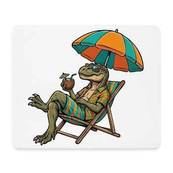 Stranddino im Tropenlook - Mousepad (Querformat) - Weiß - Vorne