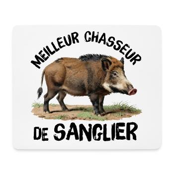Best Wild Boar Hunter - Mouse Pad (horizontal) - white - Front