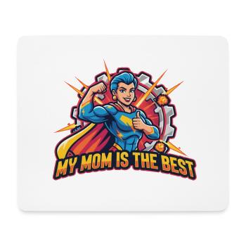 Maman superhéroïne : Ma mère est la meilleure - Tapis de souris (format paysage) - blanc - Devant
