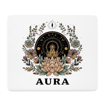 Aura Lotus Mandala - Mouse Pad (horizontal) - white - Front