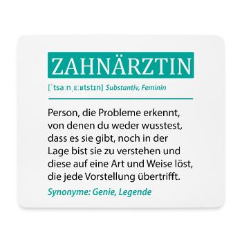 Dentist Definition Funny Profession Saying Gift - Mouse Pad (horizontal) - white - Front