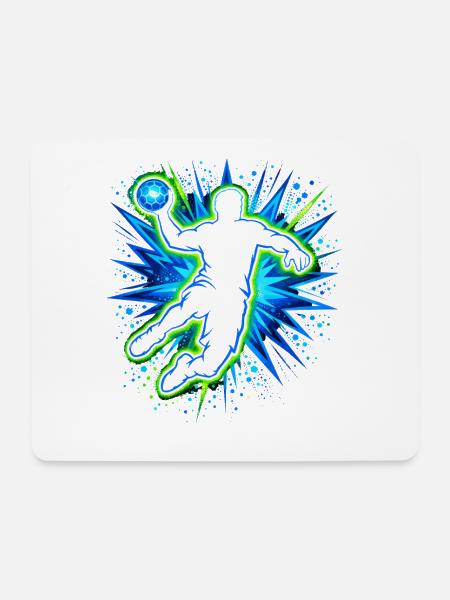 Handballer Handball Kinder Jungen Handballspieler - Mousepad (Querformat) - Weiß