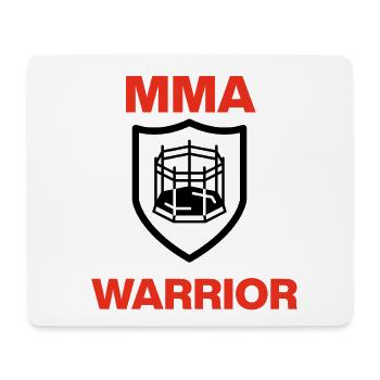 MMA Warrior, Cage Ready, Fight, Oktagon, Kampf - Mousepad (Querformat) - Weiß - Vorne