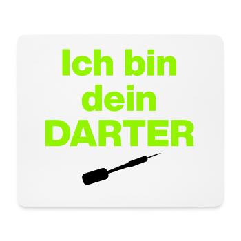 Je suis ton Darter, style néon, style Star War - Tapis de souris (format paysage) - blanc - Devant