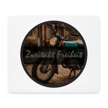 Vintage Motorcycle Freedom - Mouse Pad (horizontal) - white - Front