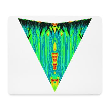 Digital Totem, Neon Guardian, Symmetry Beast - Mouse Pad (horizontal) - white - Front