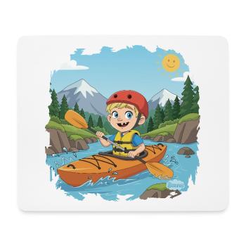 Bouno Adventure on the River - Mouse Pad (horizontal) - white - Front