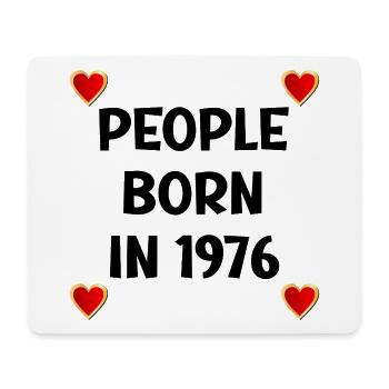 Herzlichen Glückwunsch zum 50. Geburtstag 1976 - Mousepad (Querformat) - Weiß - Vorne