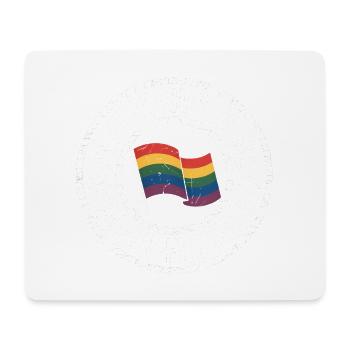 Antifa - Antifascist Merch - Mousepad (Querformat) - Weiß - Vorne