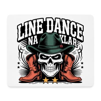 Skelett Cowboy Line Dance - Mousepad (Querformat) - Weiß - Vorne