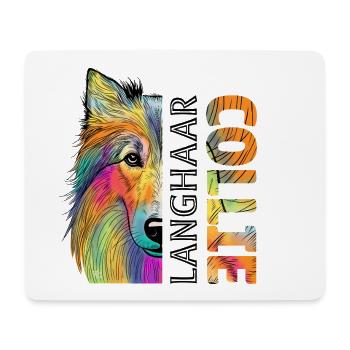 Collie - Mousepad (Querformat) - Weiß - Vorne