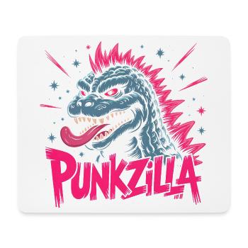 Art Punkzilla Drôle de Dinosaure Punk Rock - Tapis de souris (format paysage) - blanc - Devant