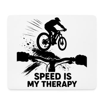 Downhill MTB POV Speed Therapy Gift - Mouse Pad (horizontal) - white - Front