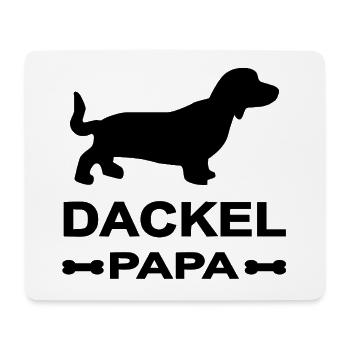 Teckel - Tapis de souris (format paysage) - blanc - Devant