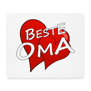 BESTE OMA - Mousepad (Querformat) - Weiß - Vorne