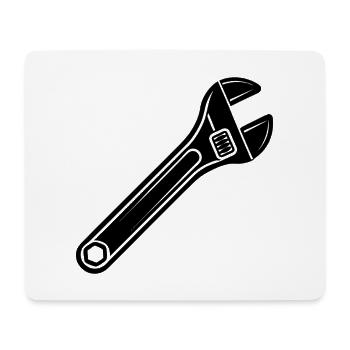 Adjustable wrench - Mouse Pad (horizontal) - white - Front