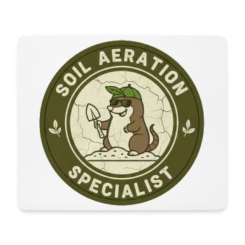 Mole Soil Conditioner Horticulture Self-Sufficiency - Mouse Pad (horizontal) - white - Front