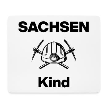 SACHSEN KIND, GLÜCK AUF! STEIGER AUF KOHLE GEBOREN - Mousepad (Querformat) - Weiß - Vorne