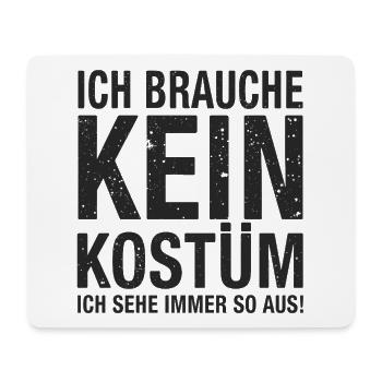 Karneval Fasching Fasnet Kostüm - Mousepad (Querformat) - Weiß - Vorne