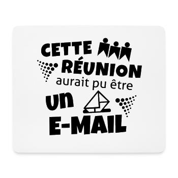 Büro-Humor-T-Shirt – Nutzloses Treffen - Mousepad (Querformat) - Weiß - Vorne