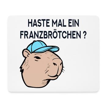 Franzbrötchen Hambourg Capybara - Tapis de souris (format paysage) - blanc - Devant