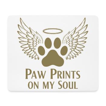 Mops Hundewolke Engel Flügel Abschied Trauer - Mousepad (Querformat) - Weiß - Vorne