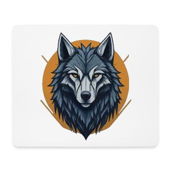 Mystic Wolf - Mousepad (Querformat) - Weiß - Vorne