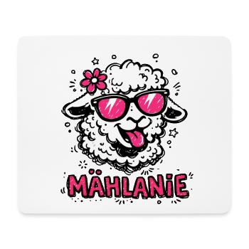 Mählanie Lustiges Schaf Namens Geschenk - Mousepad (Querformat) - Weiß - Vorne