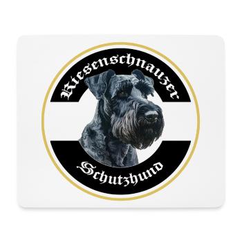 Riesenschnauzer Schutzhund IGP Motiv - Mousepad (Querformat) - Weiß - Vorne