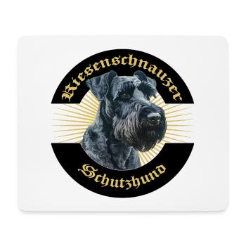Riesenschnauzer Schutzhund IGP Motiv - Mousepad (Querformat) - Weiß - Vorne