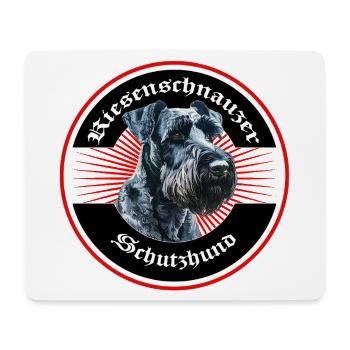 Riesenschnauzer Design - Mousepad (Querformat) - Weiß - Vorne
