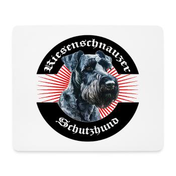 Riesenschnauzer Schutzhund Emblem - Mousepad (Querformat) - Weiß - Vorne