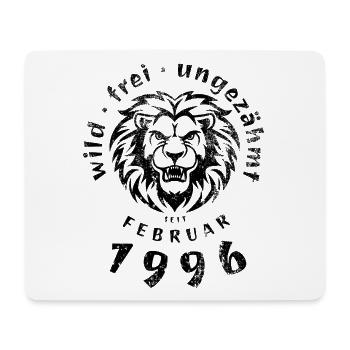30e anniversaire Sauvage, libre, indompté depuis 02/1996 - Tapis de souris (format paysage) - blanc - Devant