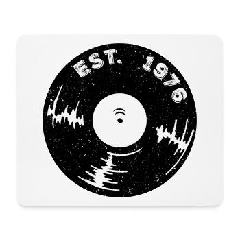 Est 1976 Vinyl  - Mousepad (Querformat) - Weiß - Vorne