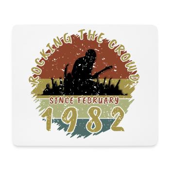 44e anniversaire Faire vibrer la foule GIT 02/1982 - Tapis de souris (format paysage) - blanc - Devant