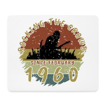 66th Birthday Rocking the crowd GIT 02/1960 - Mouse Pad (horizontal) - white - Front