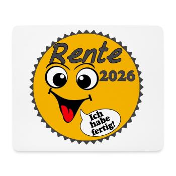Rente 2026 Sonnenschein Ich habe ... - Mousepad (Querformat) - Weiß - Vorne