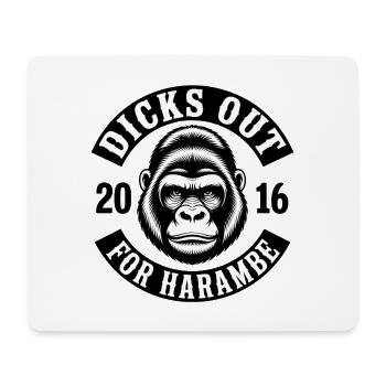 Dicks out for Harambe - Funny Meme T-Shirt - Mouse Pad (horizontal) - white - Front