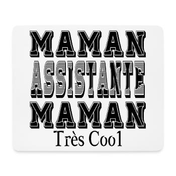 Mama Assistentin Mama Sehr cool - Mousepad (Querformat) - Weiß - Vorne